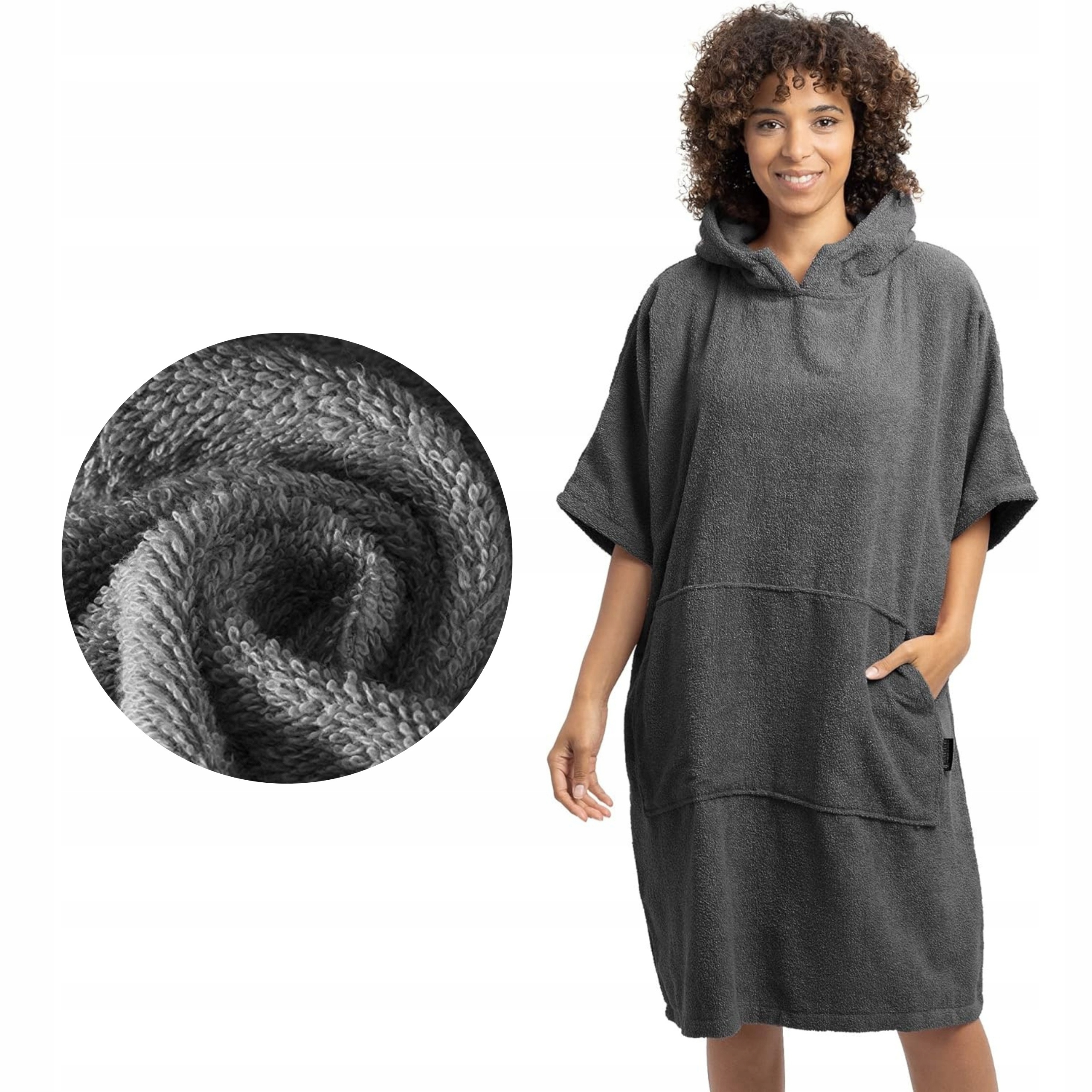 PONCZO do MORSOWANIA Ręcznik z Kapturem BAWEŁNA S-M