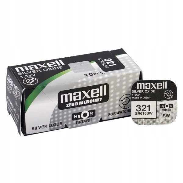 

Bateria Srebrowa Maxell 321 SR616SW SR65 1szt.