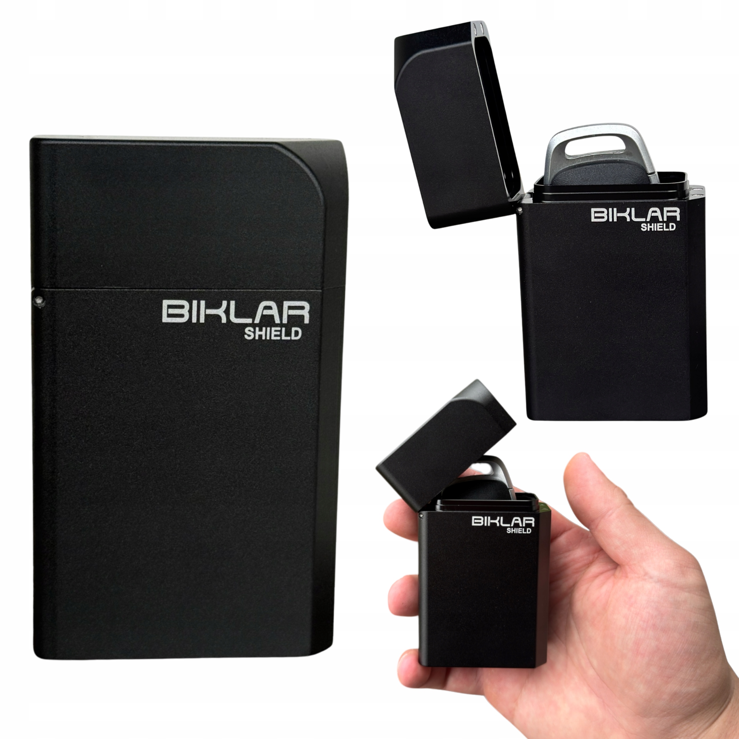 Aluminiowe Etui Pokrowiec na kluczyki kluczyk Keyless Klatka Faradaya