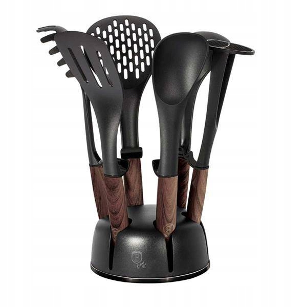 

Zestaw Przyborów Kuchennych stojak obrotowy 7 elem