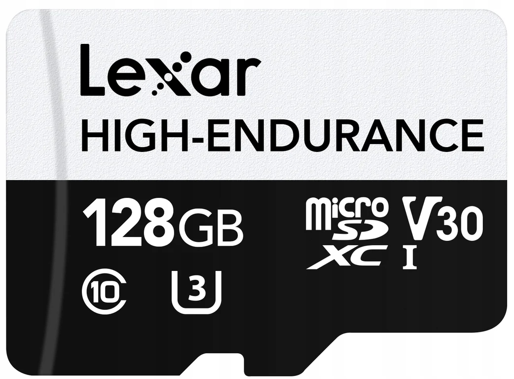 LEXAR HIGH ENDURANCE 128GB microSDXC 100MB/s C10 A1 V30 U3 — 3