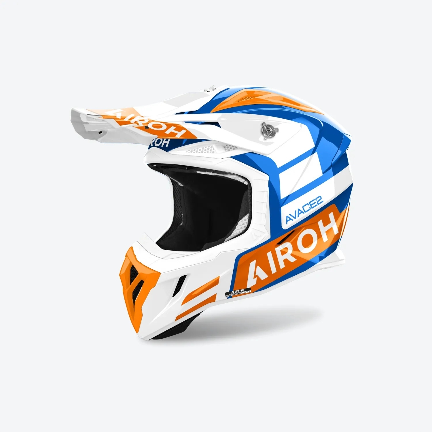 Airoh Cross Enduro Atv Štvorkolka Aviator Ace 2 Sake Orange Gloss Kolo