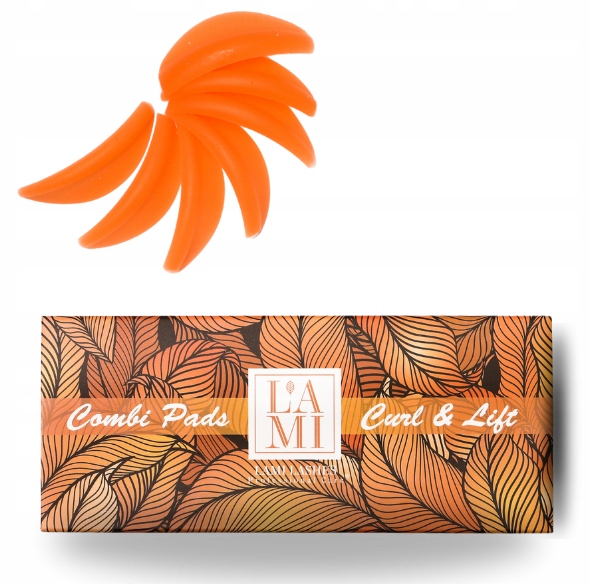 Lami Lashes Combi Pads liftingové válečky na řasy 8 párů Orange