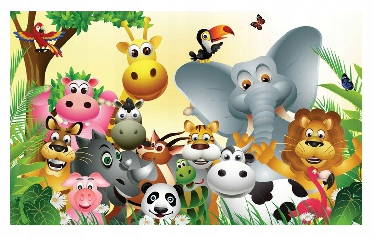 Fototapeta pro děti Zvířata Džungle 312x219