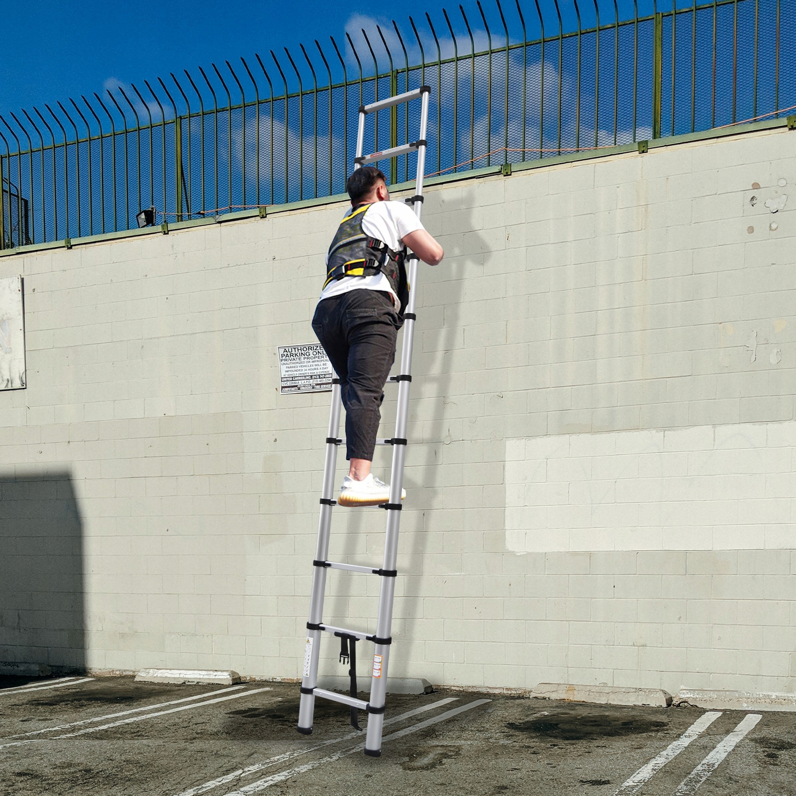 DRABINA TELESKOPOWA 3,2M ALUMINIOWA ROZKŁADANA SKŁADANA PRZENOŚNA DAYPLUS Materiał aluminium