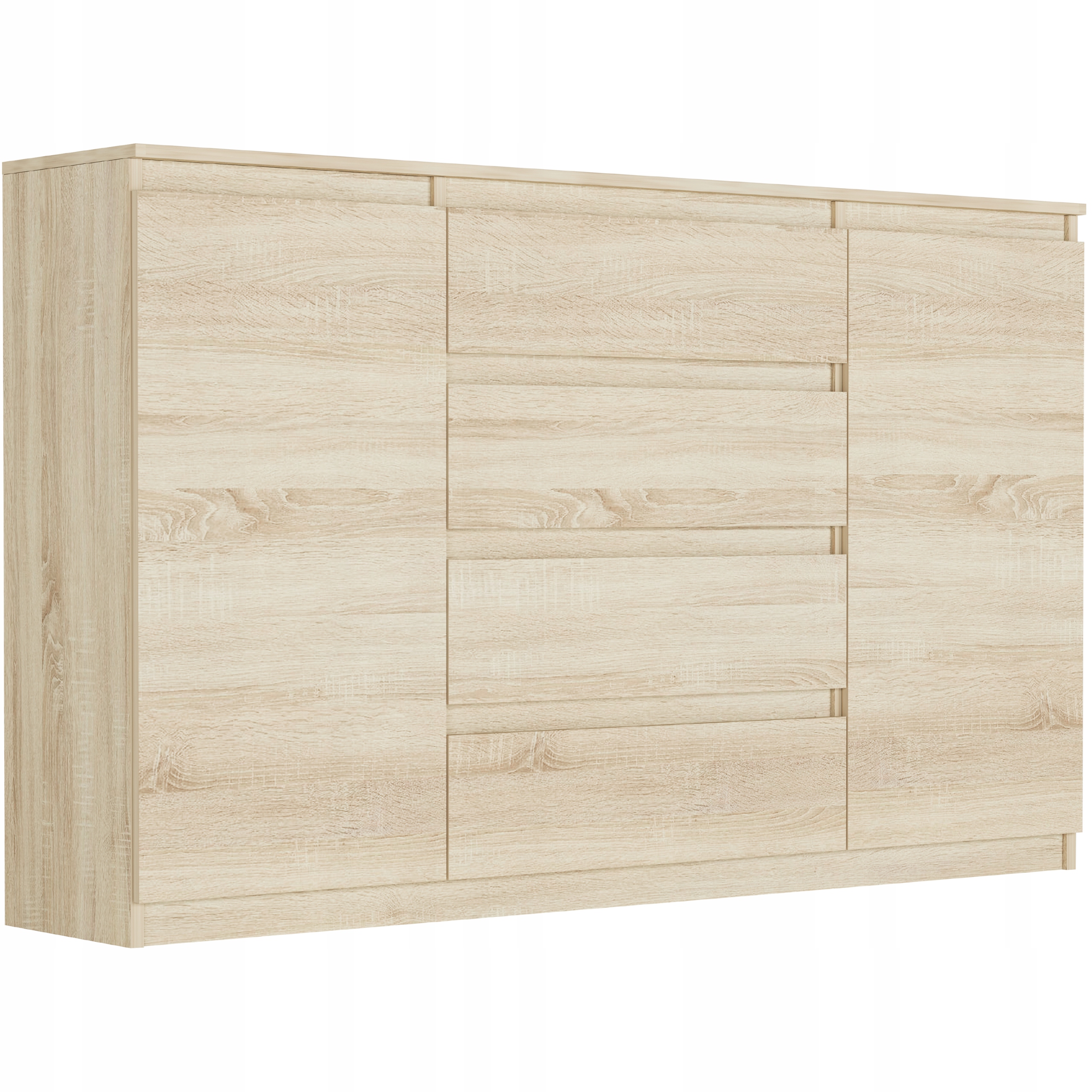 Módní Komoda 160 Skříňka 4 Sz 3 Police R-160-S4 Sonoma