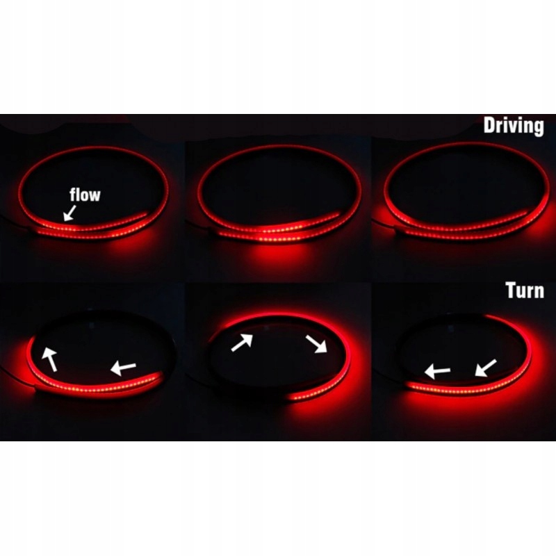 Swiatla hamowania przeciwmgielne pozycja LED RED Installation side universal