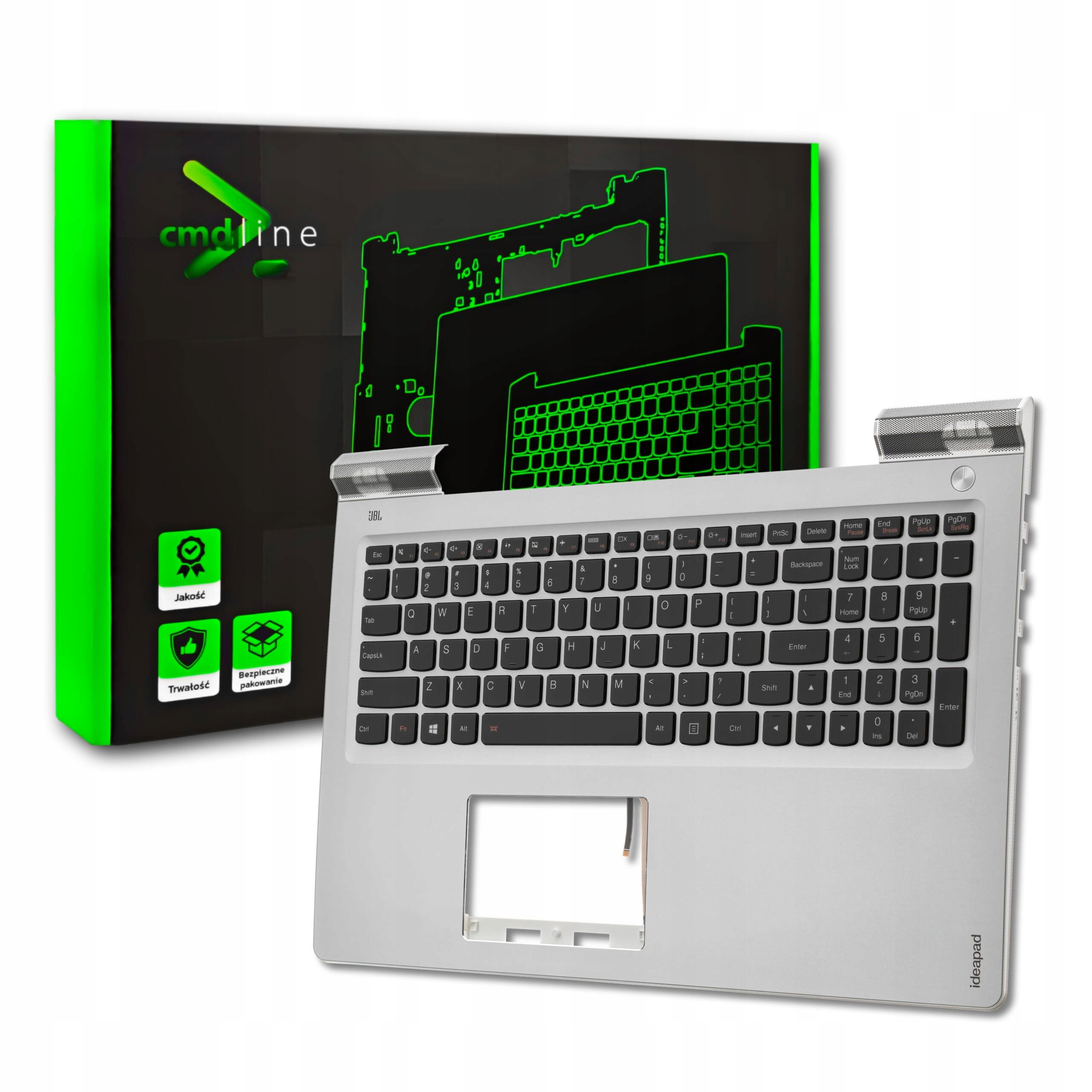 Palmrest Klawiatura Do Lenovo 700-15ISK Sil Led