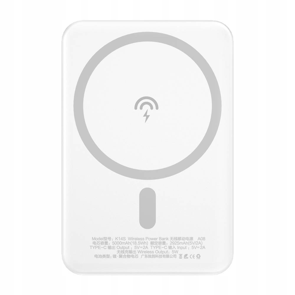 Dudao K14S MagSafe 5000mAh 20W Biały