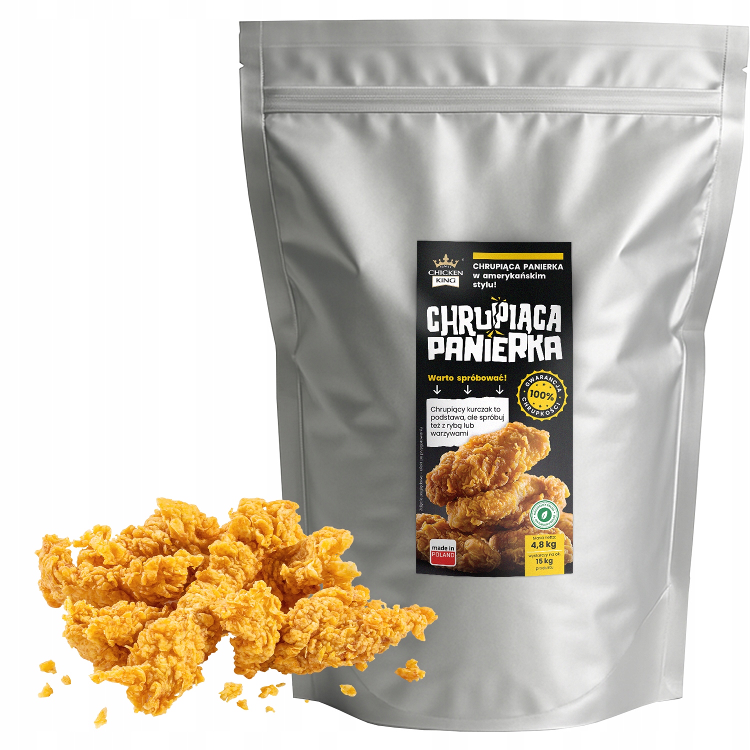 Křupavá obalovací směs na kuře v americkém kfc stylu Chicken King 4,8 kg