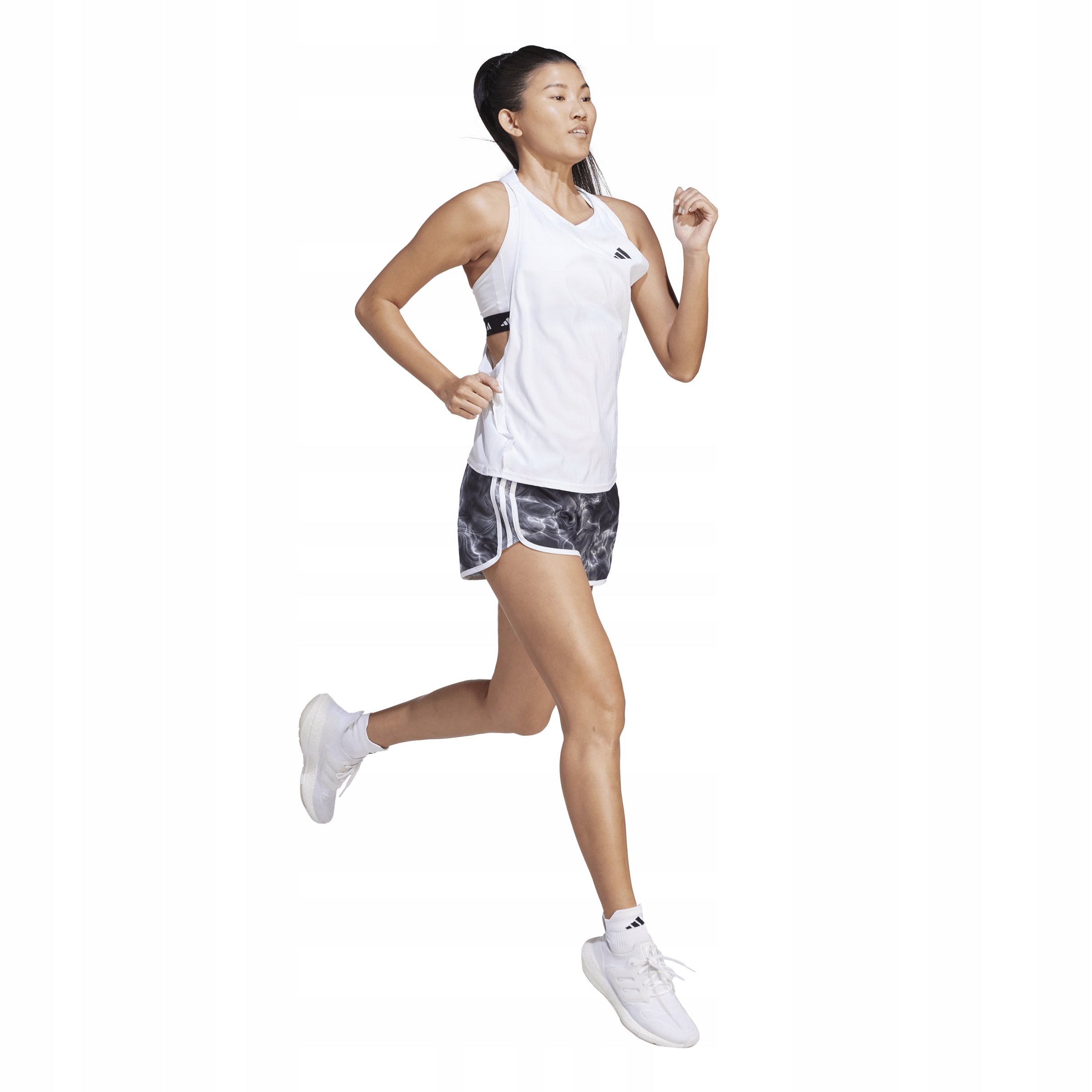 Spodenki do biegania damskie Adidas Marathon 20 Allover IL1665 r.L Marka adidas