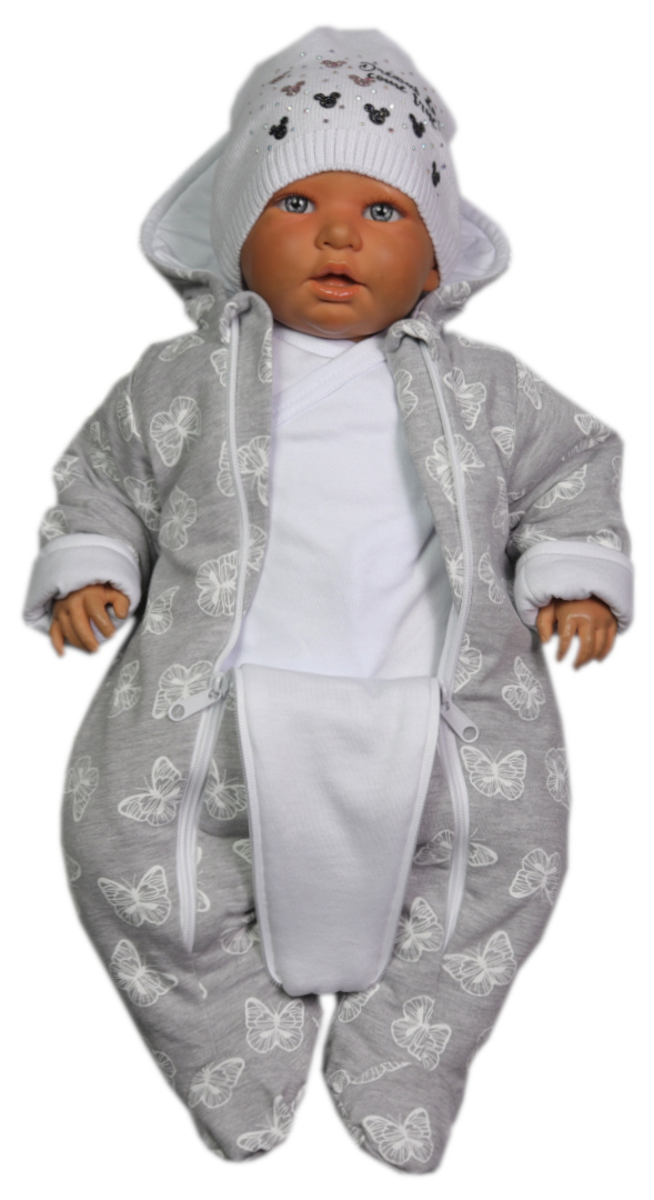 KOMBINEZON PAJAC OCIEPLANY JESIEŃ-ZIMA 56 MOTYLKI Marka Inna marka