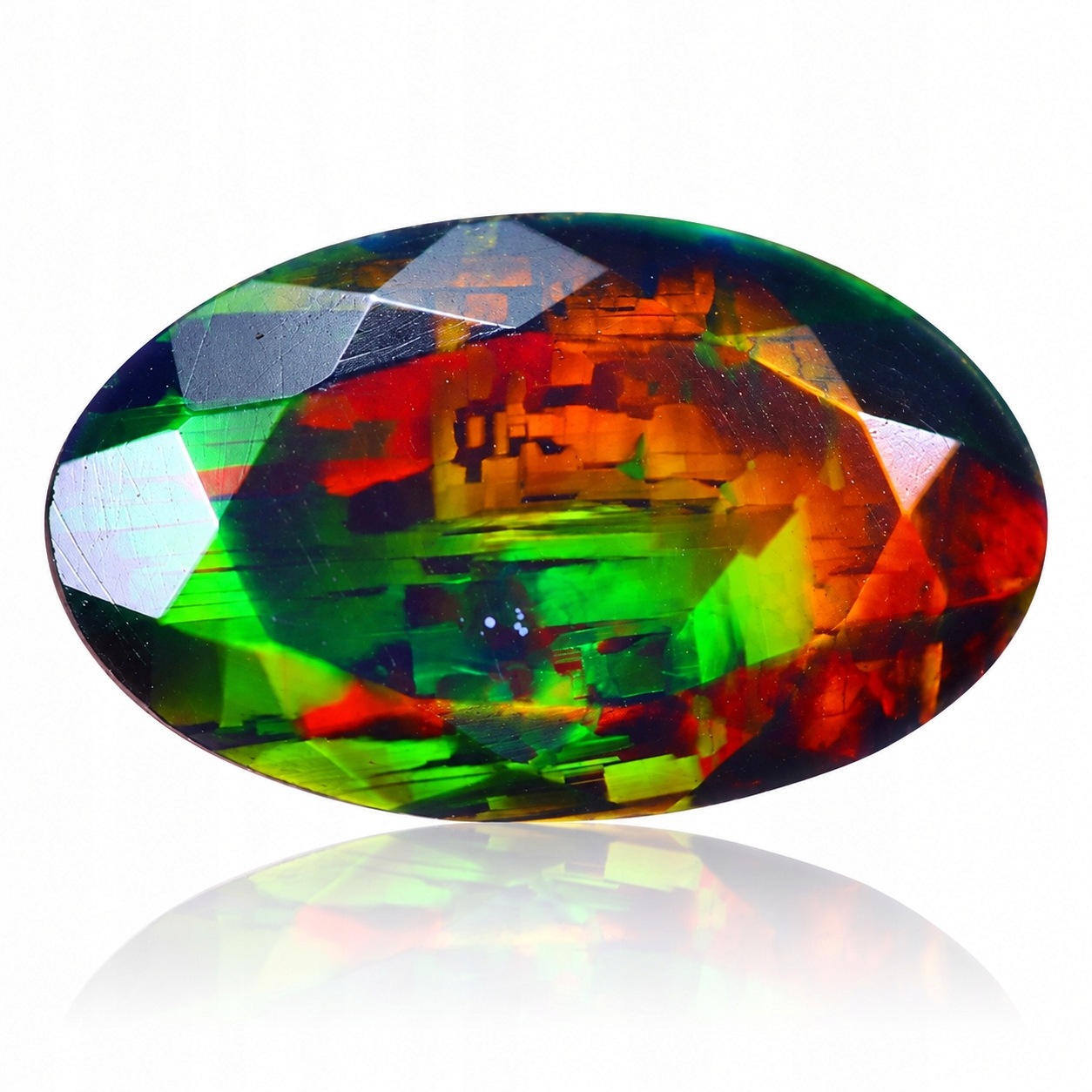 Přírodní opál černý 1.95 ct Ovál Etiopie certifikát Wbd