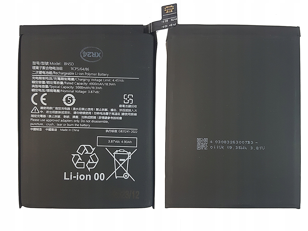 Bateria do Xiaomi BN5D Redmi Note 11 11S 12s 5000mAh