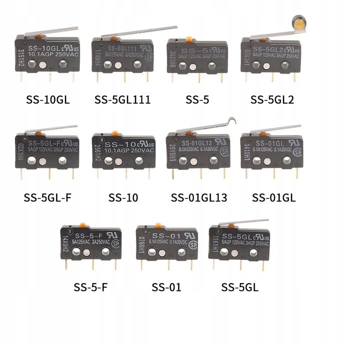 MIKROPRZEŁĄCZNIK Z DŹWIGNIĄ 26mm 16A 250V Producent Inna
