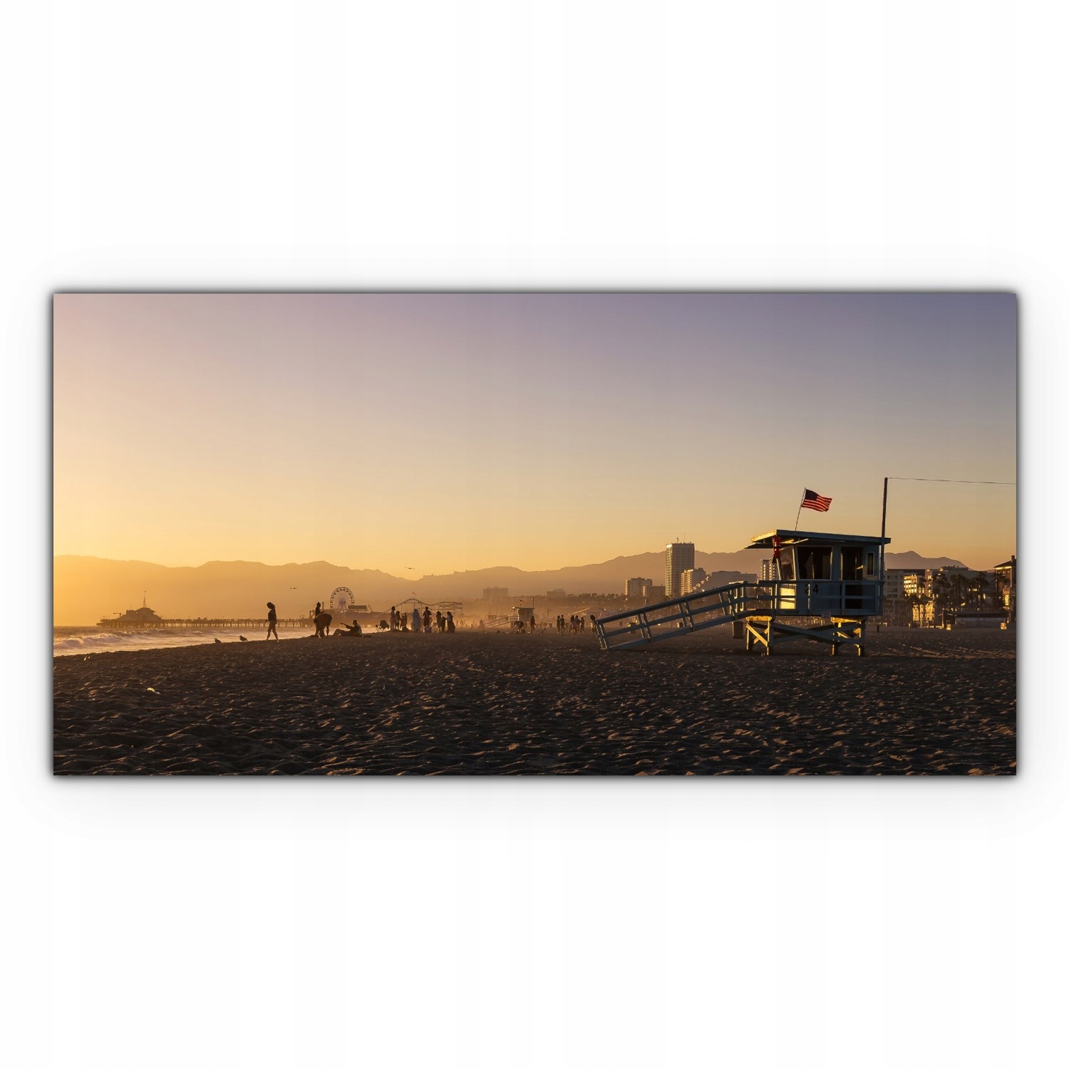 

Canvas na ramie ścienny 100x50 Santa Monica Miasto