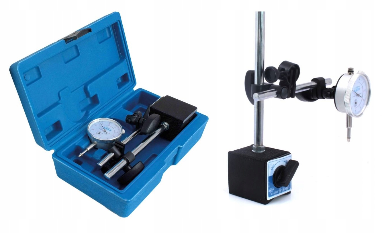 Czujnik Zegarowy Ze Statywem Magnetycznym Do Precyzyjnych Pomiarów