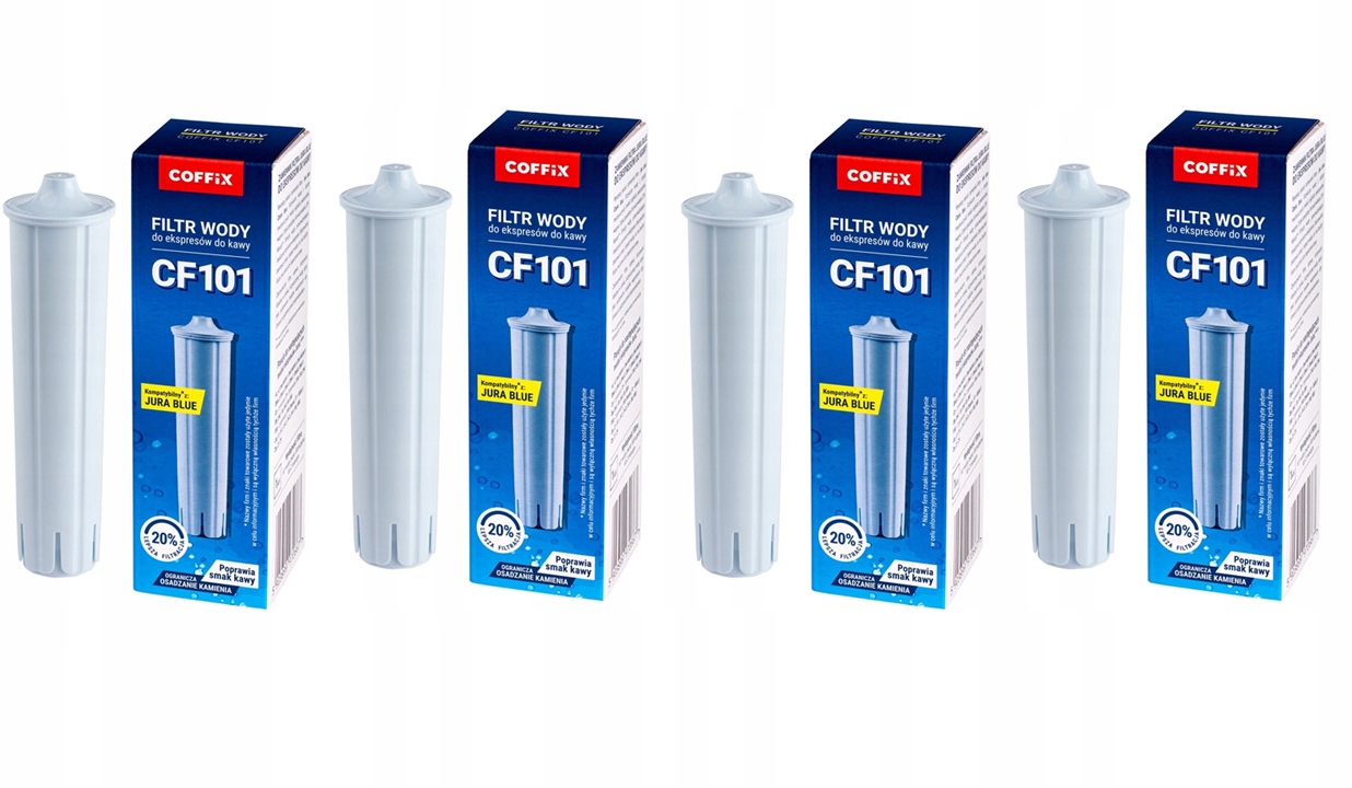 4x Filtr do ekspresu Jura wkład filtra Claris Blue zamiennik Coffix CF101