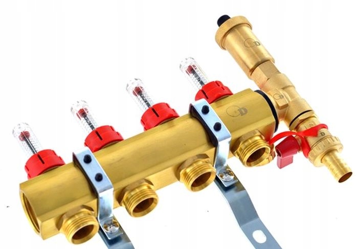 Rozdzielacz 6 sekcji do podłogówki ogrzewania Kod producenta K-ROZ-006.1*1/2.-6