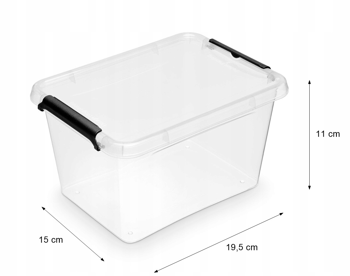 Organizer 2 l plastikowy pojemnik pudełko z pokrywą praktyczny do domu