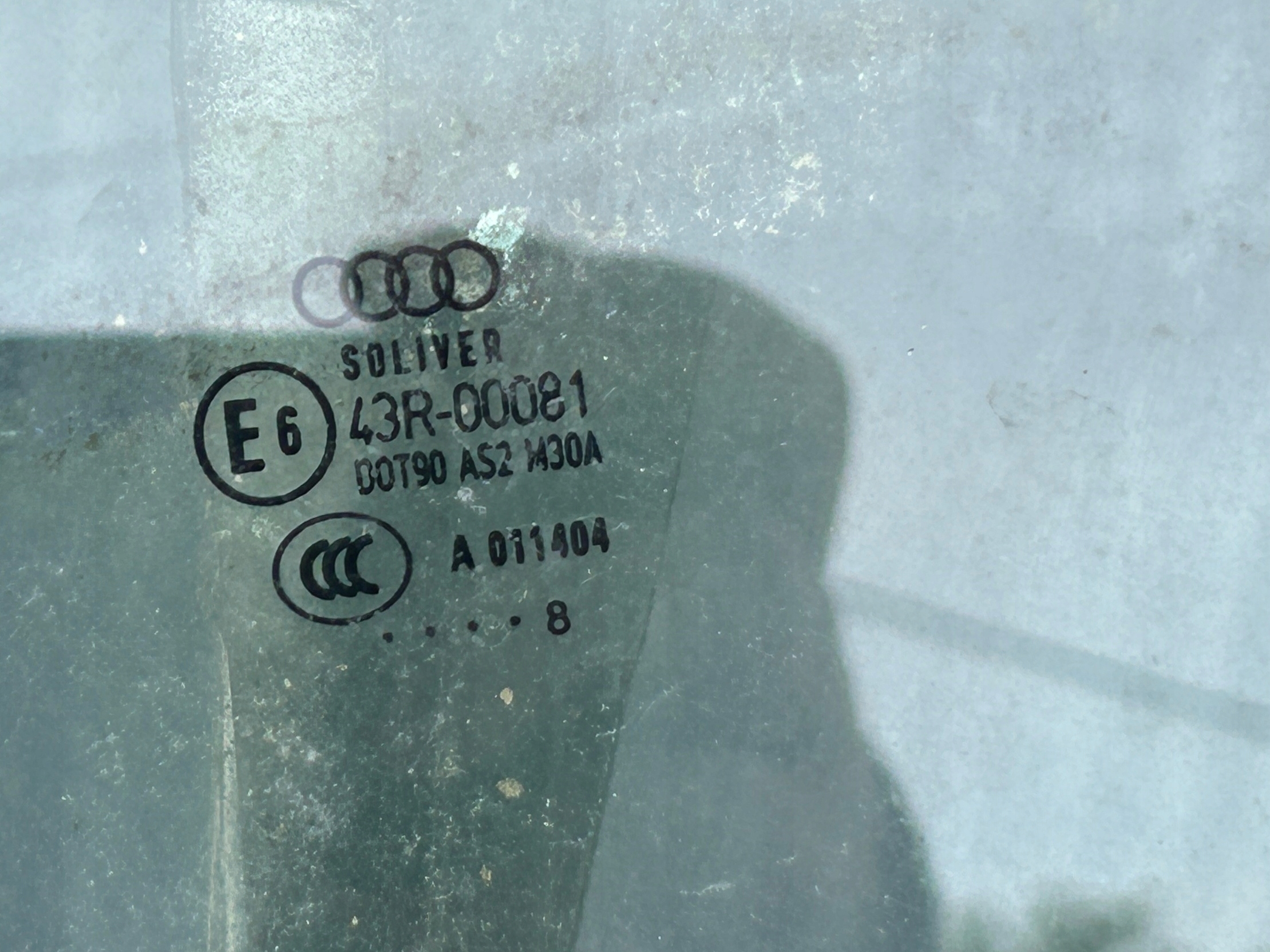 window door left rear part frame lift AUDI A6 C6 KOMBI