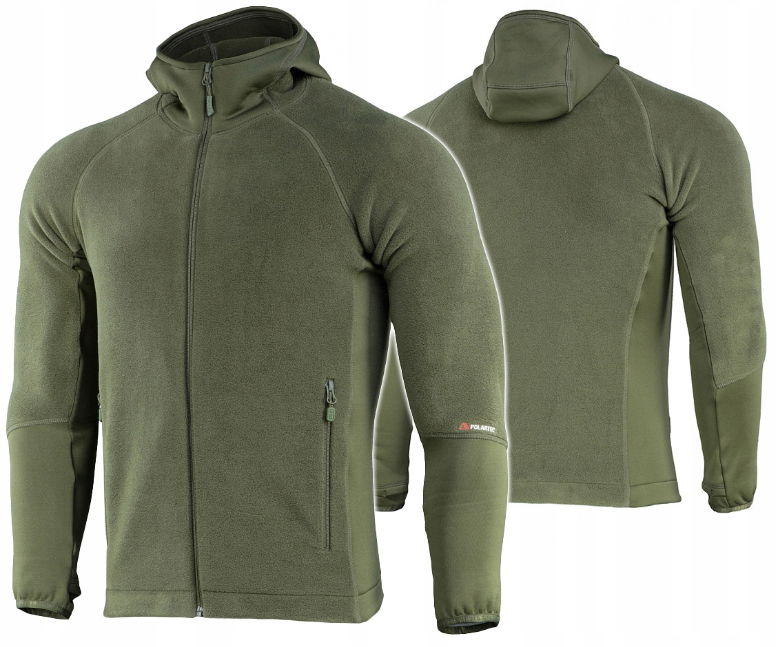 Pánská Mikina Rozepínací Fleecová Mikina Hoodie Polartec Sport M-tac Army Olive