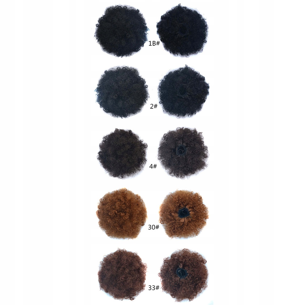 DOCZEPIANE WŁOSY KOK AFRO SZTUCZNE KRĘCONE 33# Postać treska