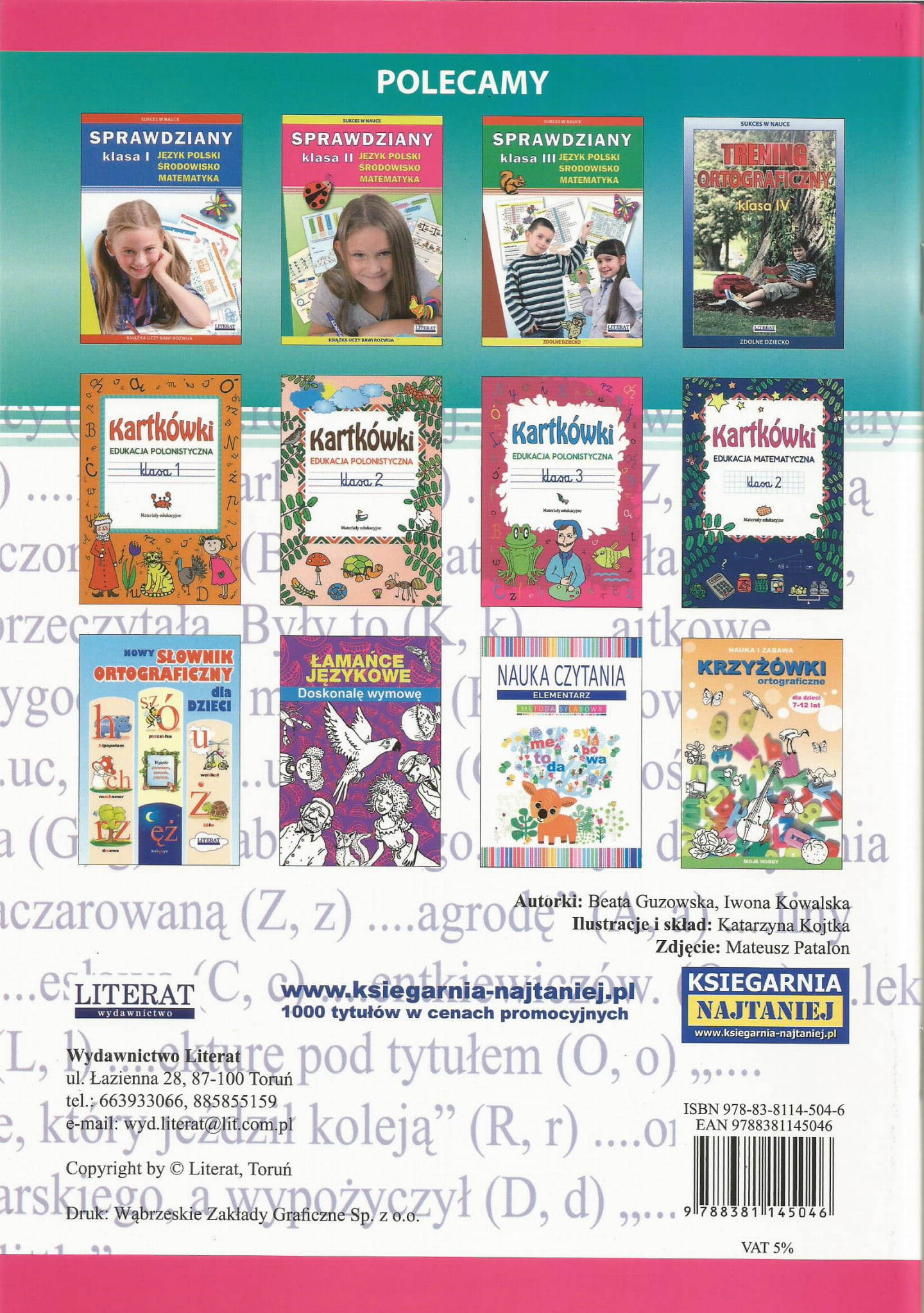 Testy ORTOGRAFICZNE - "Klasy 1-2" Przedmiot Język polski