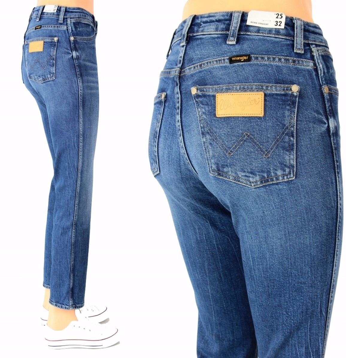 

Wrangler Retro Straight Jeansy Boyfriend W27 L32