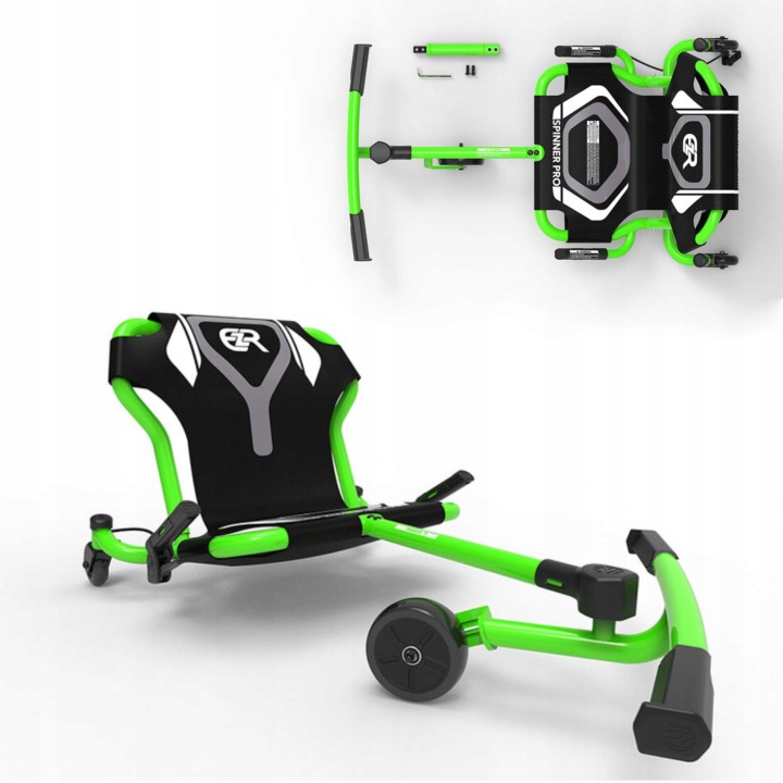 EzyRoller Gokart Spinner Pro X Pojazd Napędzany Nogami 360° 10 lat+ Blue