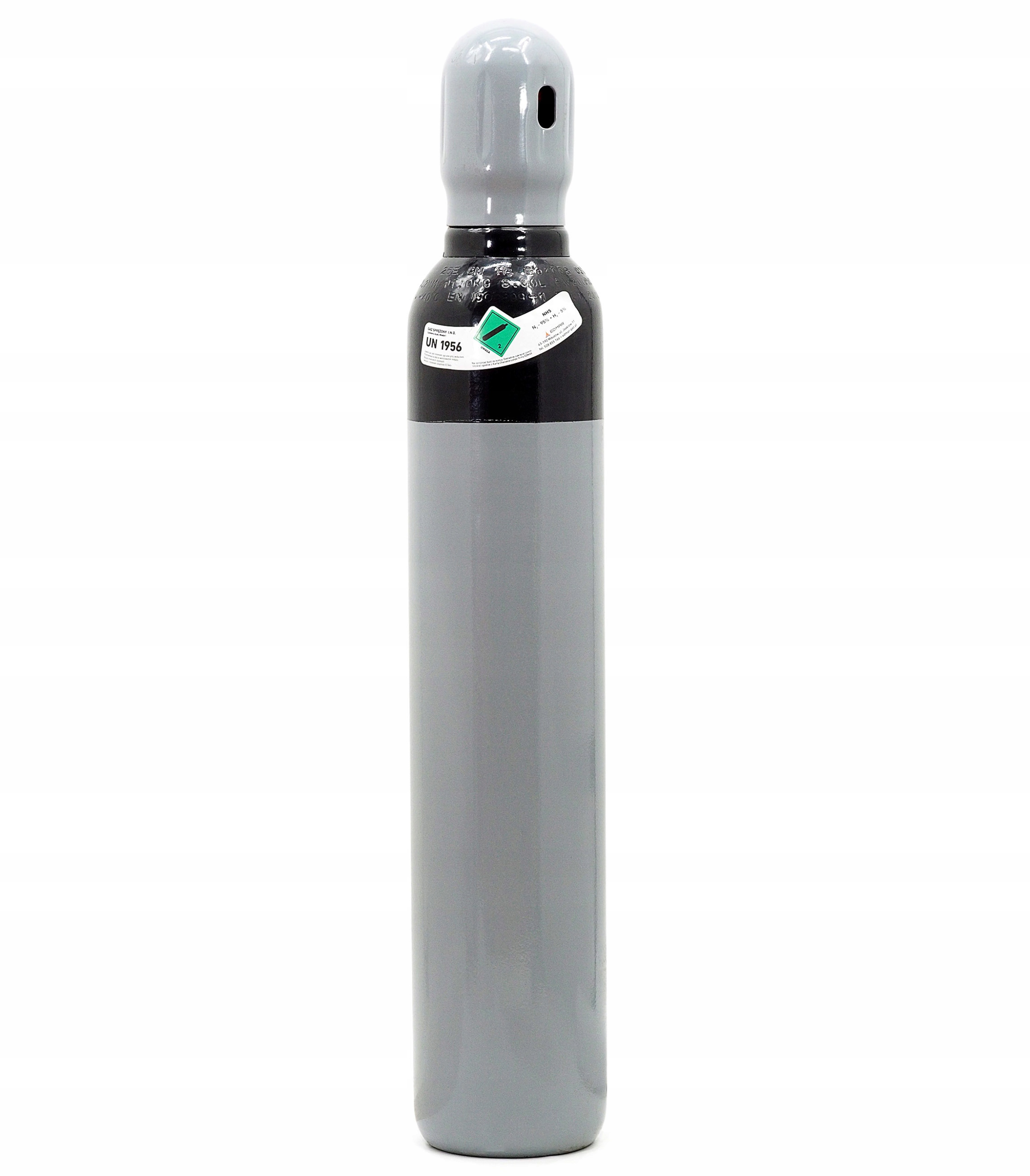 Fľaša Hydrogen NH5 Azot Vodík klimatizácia 200 bar 8L