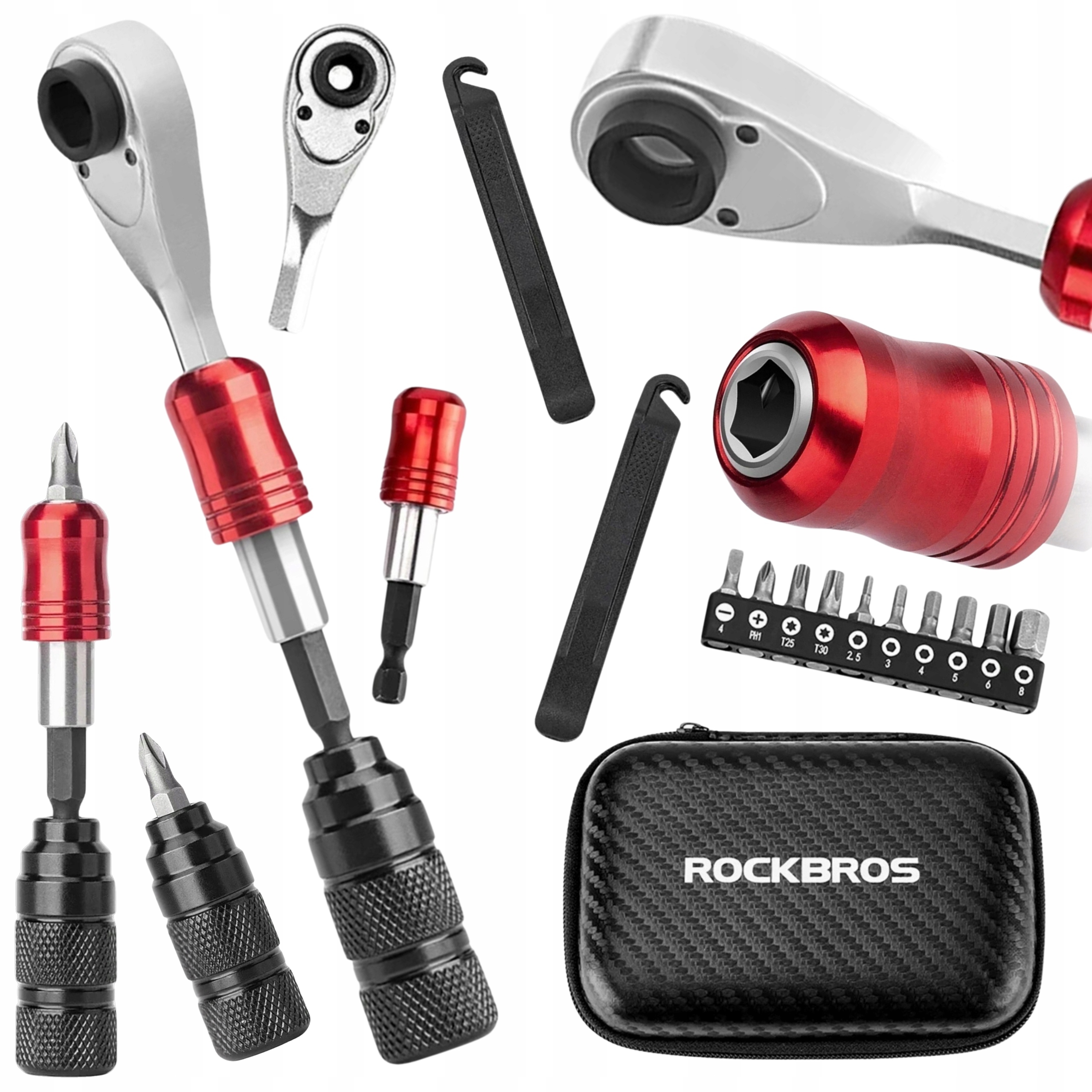 Rockbros Profesjonalny Zestaw Narzędzi Rowerowych 6 Elementów