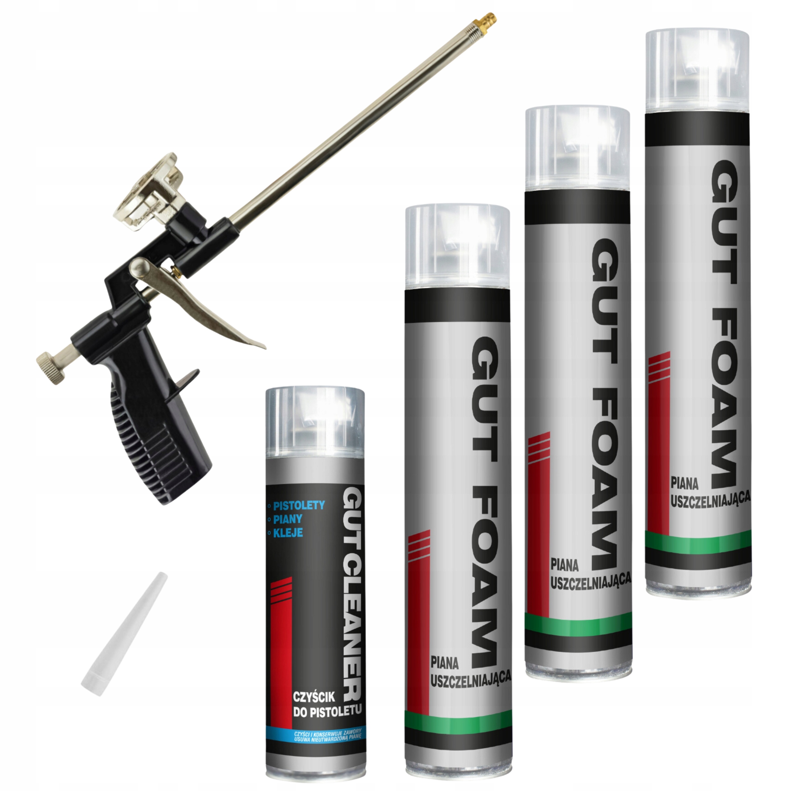 PIANKA NISKOPRĘŻNA 750 ml PISTOLET CZYŚCIK ZESTAW