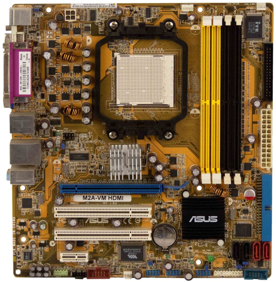 Asus M2A-VM Hdmi s. AM2 DDR2 PCIe Pci mATX