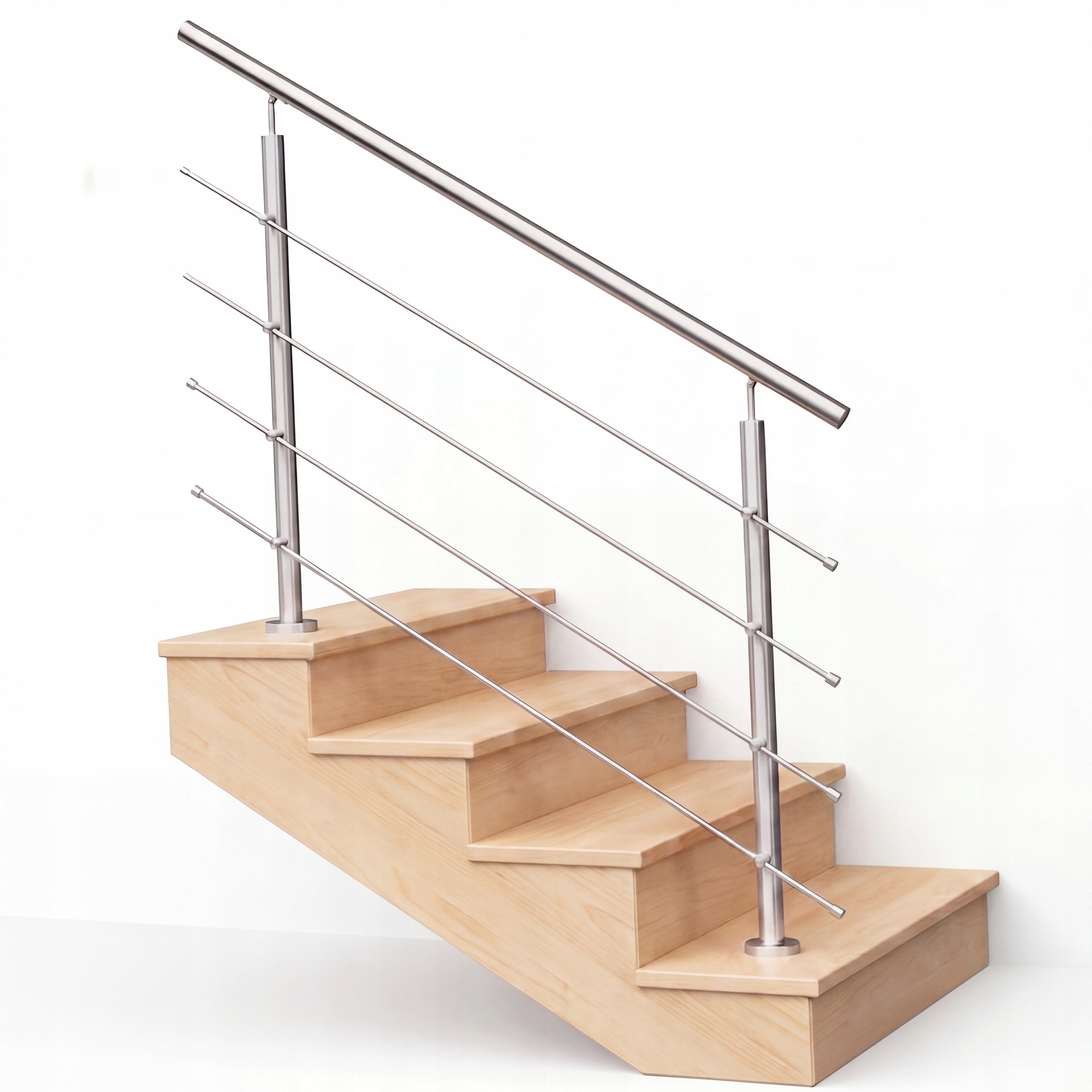 Balustrada 150CM, Ø42,4/4x Ø12MM, Brúska Nerezová