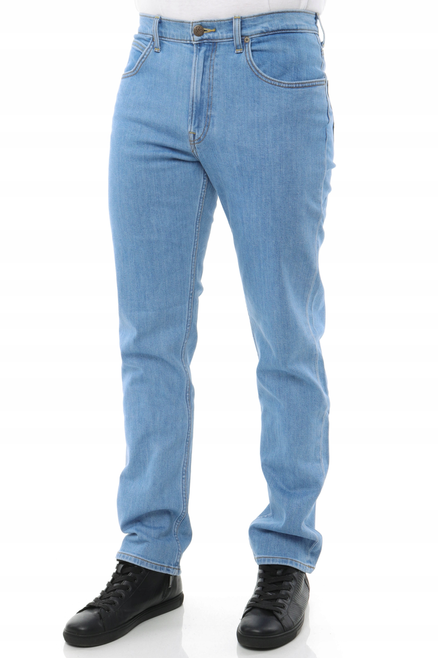 LEE BROOKLYN STRAIGHT spodnie jeans proste W38 L30 Model Brooklyn