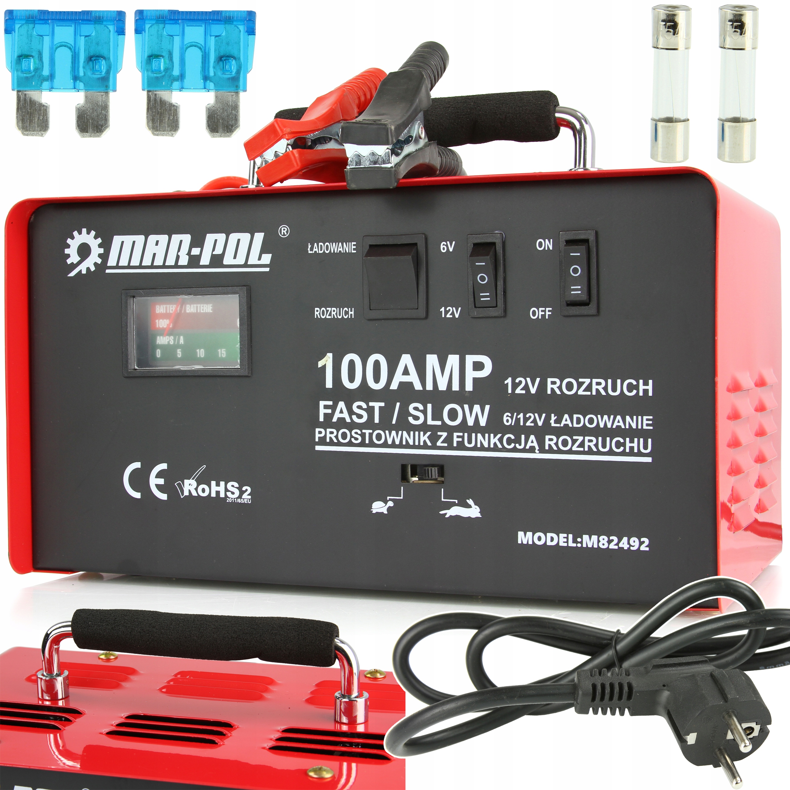 PROSTOWNIK AKUMULATOROWY Z ROZRUCHEM 6/12 ROZRUCH