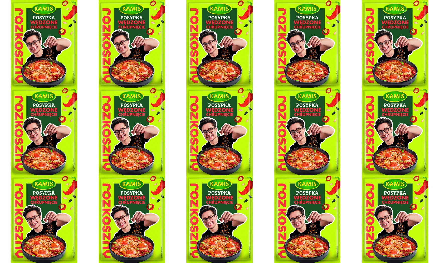 15x 15g Kamis Posypka Wędzone Chrupnięcie Karton