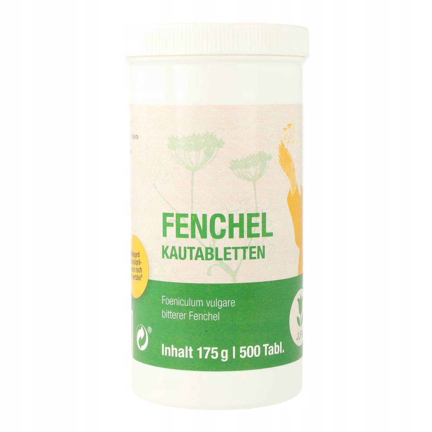 Fenchel tabletki z koprem włoskim do żucia 500szt Jura