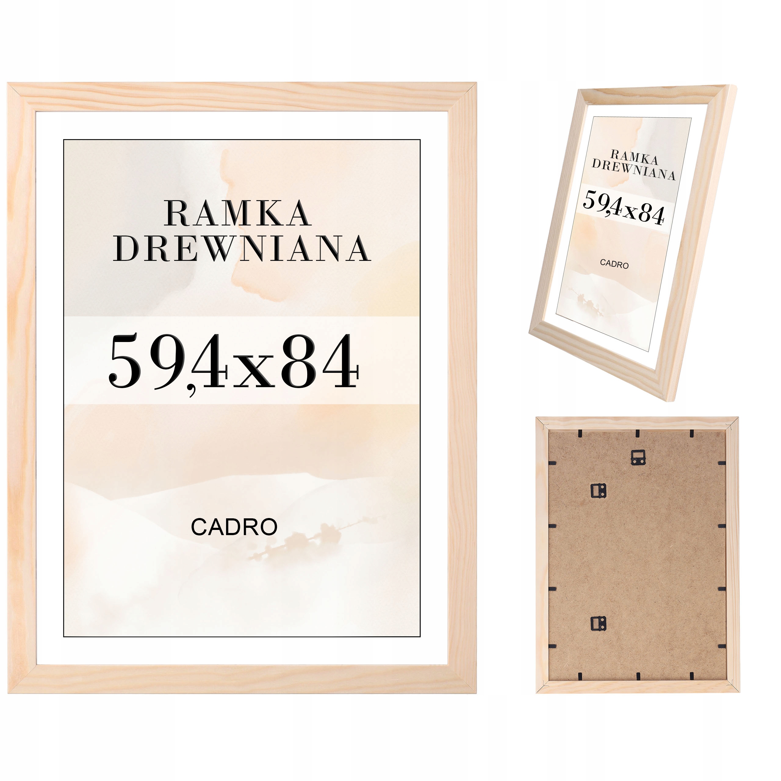 

Ramka A1 ramki na zdjęcia 59x84 drewniana sosnowa