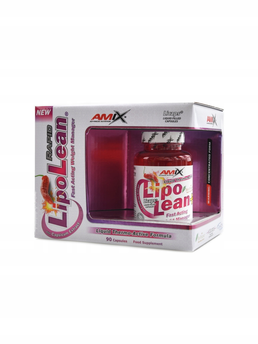 Amix Lipolean liquid rapid 90 caps box