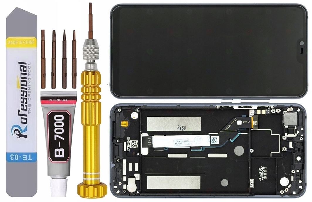 Displej Pro Xiaomi MI 8 Lite LCD Displej Rámeček