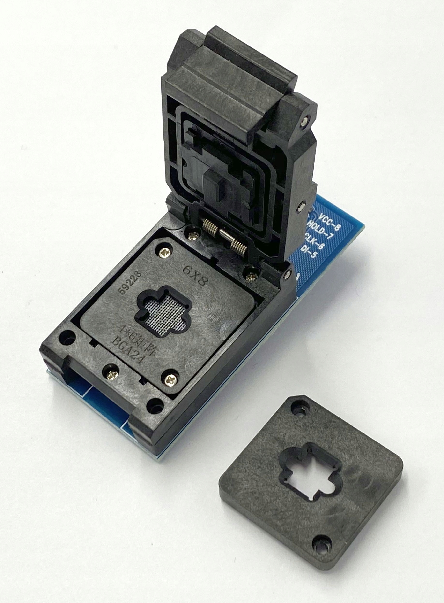 Adapter BGA24-->DIL8 ZIF dla pamięci SPI Flash