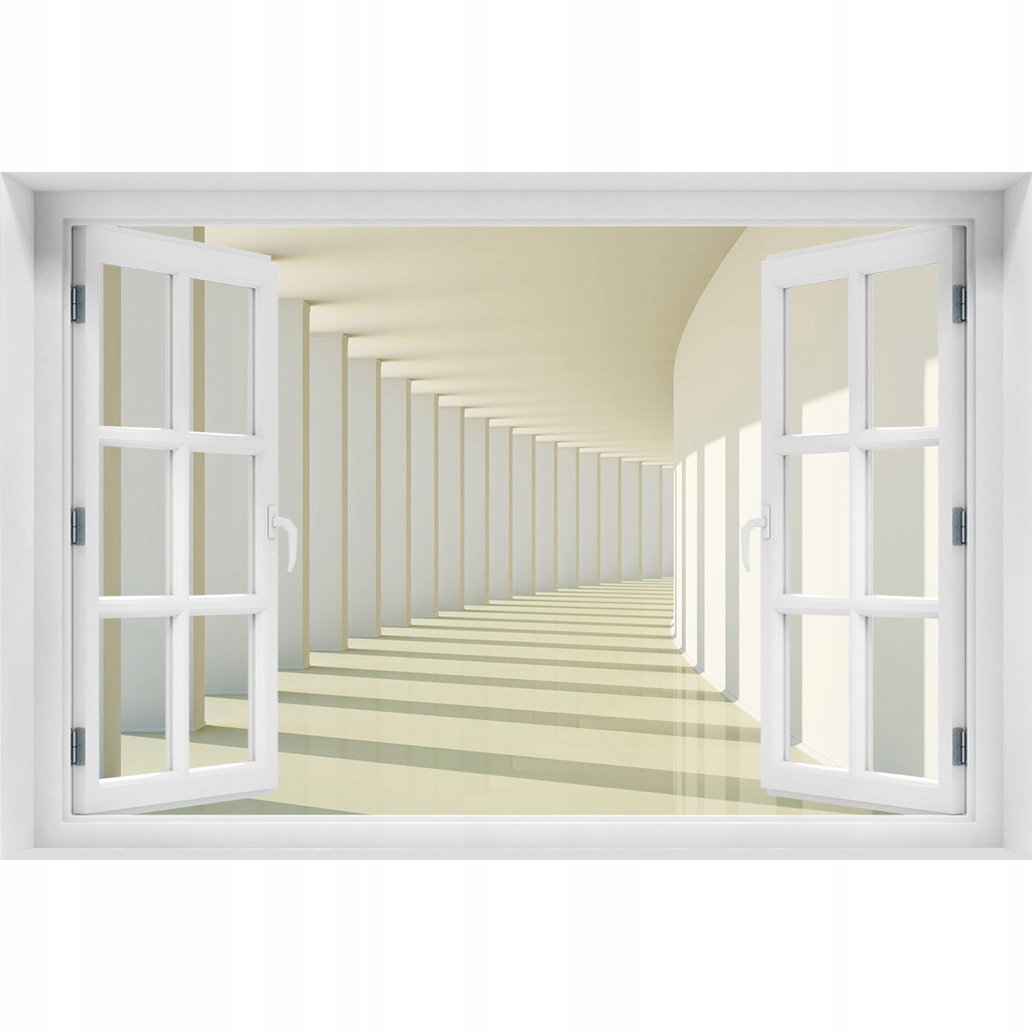 

Naklejka na ścianę 3D Okno widok Korytarz 120x80