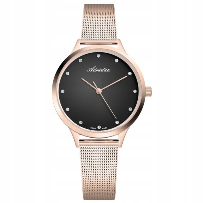 Dámské hodinky Adriatica A3572.9144Q Zirkony růžové zlato
