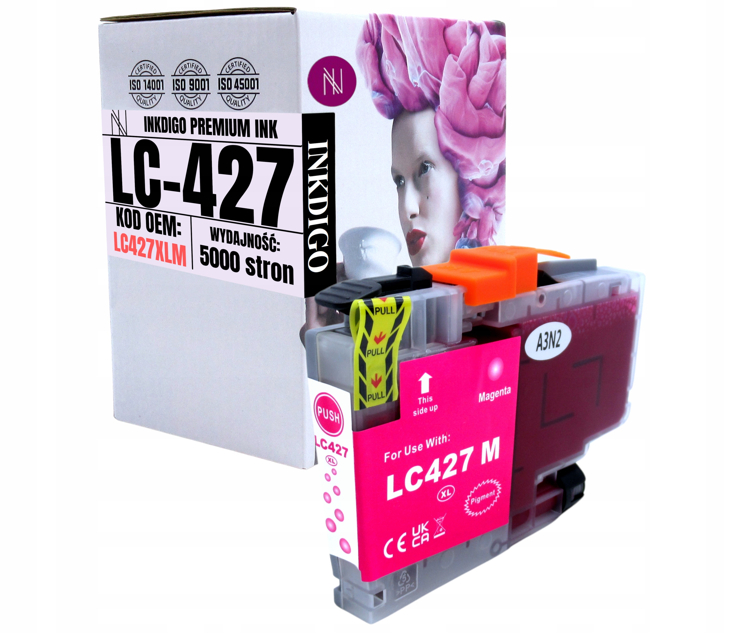 Červený LC-427XL Náhradní Inkoust Pro Tiskárnu Brother HL-J6010dw J6959DW