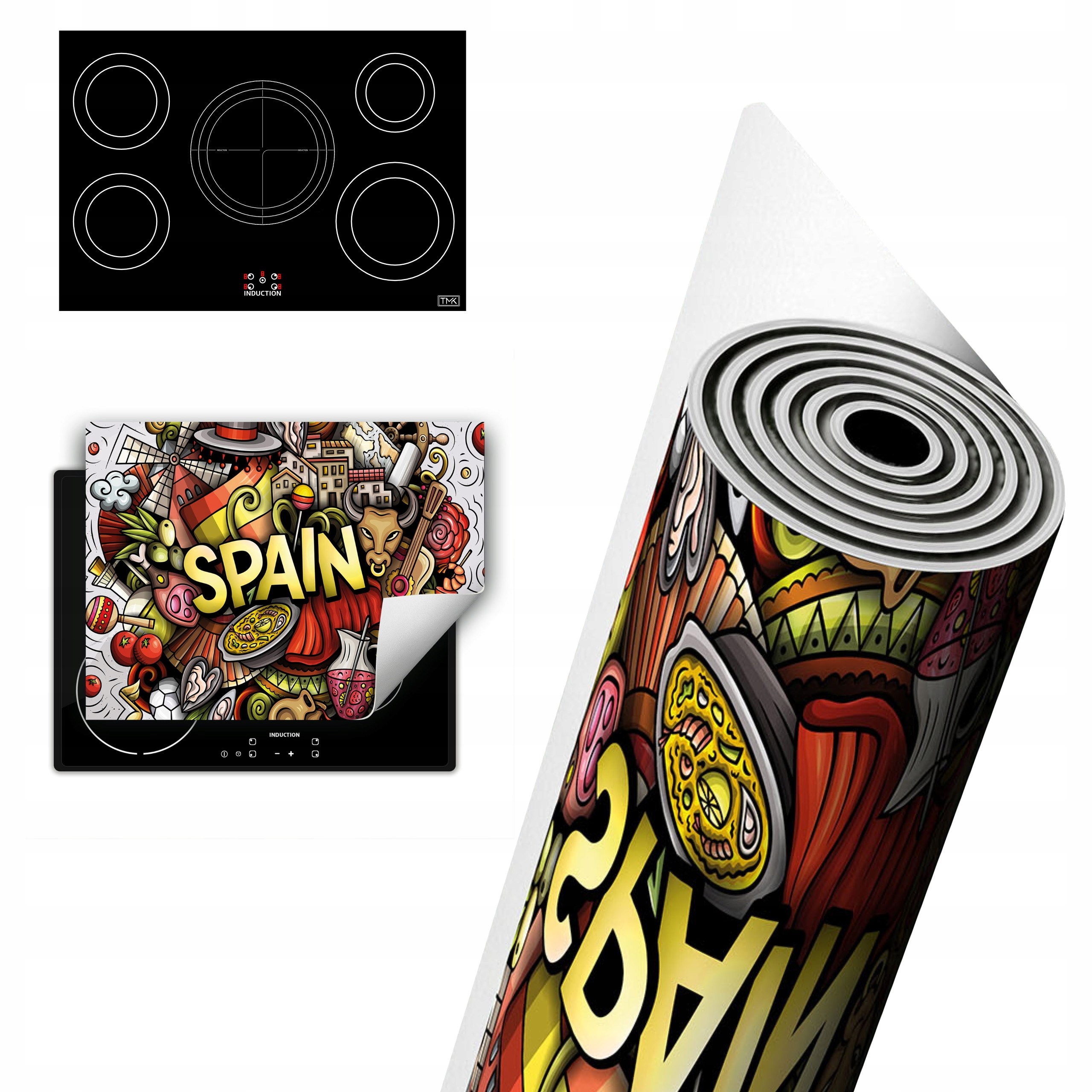 Vinylová Ochrana Na Indukci Pracovní Desky 80x52 Španělsko