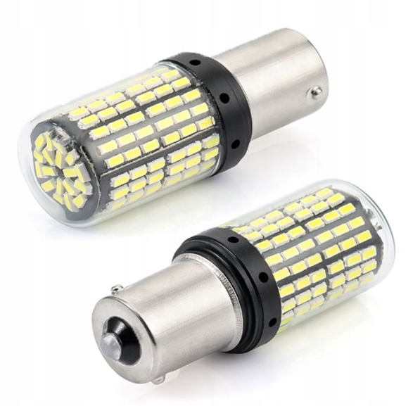 ŻARÓWKA 144 LED BA15S P21W 1156 WSTECZNY ULTRA MOC Model 1156-4014-144LED-CAN