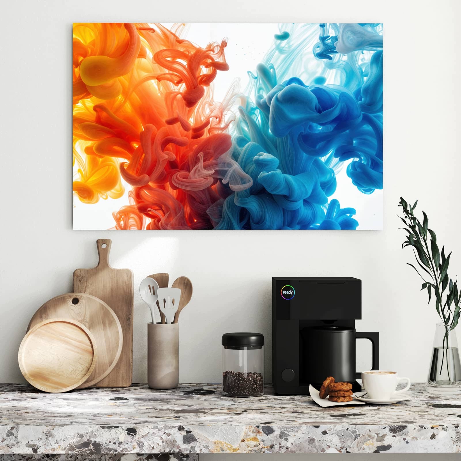 Magnetická tabule Barevné Vír 90 × 60 cm