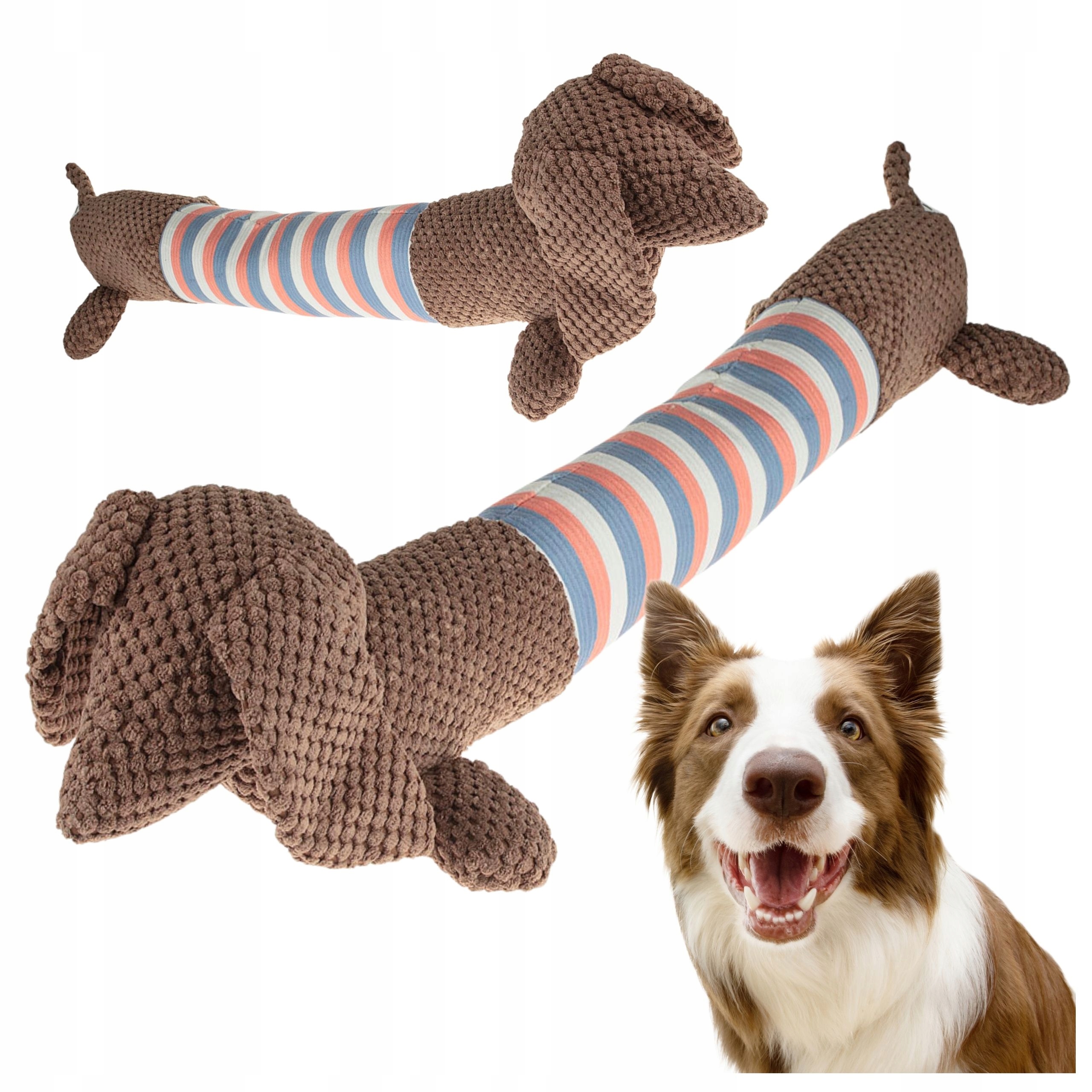 Levně Hračka pro psy Pejsek Pes Giga dlouhá s pískátky až 78 cm Dog